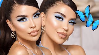 BABY BLUE MAKEUP TUTORIAL  Iluvsarahii [upl. by Arjan]