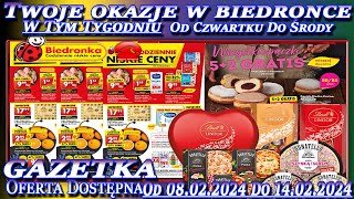 Biedronka Nowa Gazetka Promocyjna Od Czwartku 08022024 W Tym Tygodniu Twoje Okazje w Biedronce [upl. by Latini773]