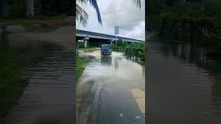 Van Life Thrills Delica 4x4 Takes on a Waterlogged Road travel offroad flood [upl. by Mirabelle199]