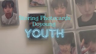 storing photocards in my binder 9  Doyoung Youth Edition [upl. by Follmer332]