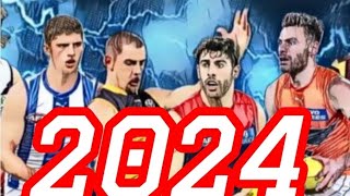 PREDICITING THE ENTIRE 2024 AFL SEASON AFL LADDER AWARDS GF AWARDS AA TEAM [upl. by Okoy]