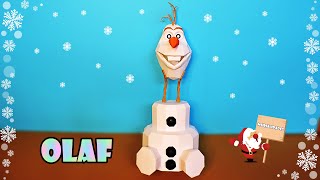 ⛄ MUÑECO DE NIEVE  OLAF DE FROZEN  MANUALIDADES DE PAPERCRAFT RexPapers [upl. by Lezti224]