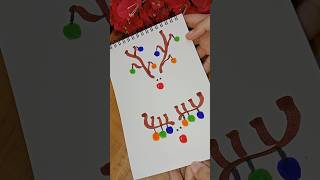 REINDEER 🦌 shorts drawingtutorial drawing christmas reindeer tutorial short [upl. by Aiblis841]