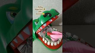 Crocodile Dentist Biting Challenge shorts asmr crocodilegaming trending funnyvideo funtoys [upl. by Nbi511]