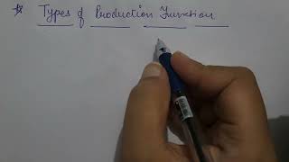 Production Function  Types of Production Function  Easy Tutorial in Hindi and English [upl. by Eicyac]