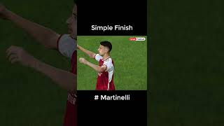 Simple Finish Martinelli shorts Martinelli efootball eFootballPES2021SeasonUpdate footballlife [upl. by Hanni940]