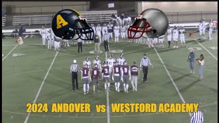 2024 Andover High Football vs Westford Academy [upl. by Aihsenad]