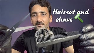 Asmr  Doing Your HAIRCUT 💈 Roleplay and very Relaxing SHAVE 🪒 [upl. by Stoller]