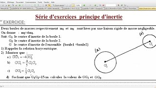 TCSF  Le principe dinertie  La relation barycentrique [upl. by Nowtna]