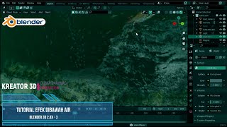 BLENDER 3D 28X 30  TUTORIAL MEMBUAT EFEK ANIMASI KEHIDUPAN DI BAWAH AIR [upl. by Celestyna423]
