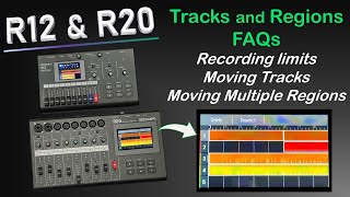 Zoom R20 amp R12 FAQs Recording limits  moving tracks and regions [upl. by Cull]