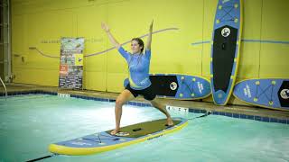 PADDLE BOARD WORKOUT IN POOL AQUA STAND UP® TEASER 22 [upl. by Thorndike]