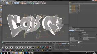 Tuto Cinema 4D  Texte et biseaux [upl. by Ahtiuqal]