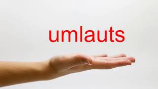 How to Pronounce umlauts  American English [upl. by Enilesor553]