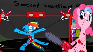 SCARY MY LITTLE PONY VIDEOS CUPCAKE MY LITTLE PONYEXE PINKIE PIE HORROR [upl. by Alegnaoj]