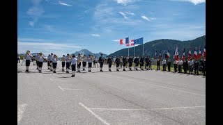 Les Allobroges par la fanfare 27e BCA au plateau des Glières commémoration du 18 juin [upl. by Albur309]