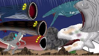 Worm VS Bloop VS world serpent VS Mega Mosasaurus VS Zillapart5 [upl. by Finkelstein]