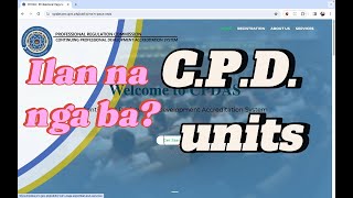 CPD UNITS FOR PROFESSIONALS  ILAN NA NGA BA ANG CPD UNITS MO SA PRC [upl. by Ponce648]