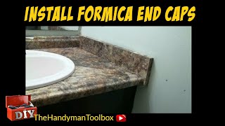 How To Install Formica End Caps On A Bathroom Vanity [upl. by Sidney]