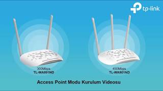 TPLink TLWA901NDTLWA801ND Access Point Modu Kurulumu [upl. by Philps]