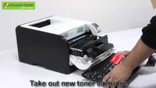 HP Laserjet PRO CP 1525 n Toner Cartridge Replacement  user guideCE320A CE321A CE322A CE323A [upl. by Denoting835]