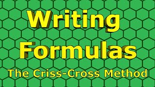 Ionic Compounds CrissCross Method [upl. by Welker]