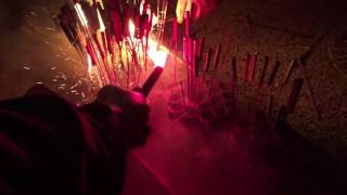 750 Raketen gleichzeitig in die Luft schießen Silvester 2016 LIVE 11 [upl. by Ttennaj]