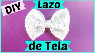 Lazo de tela para el cabello Moño fácil  ♥LCM ♥ [upl. by Annaehs]