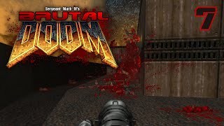 Brutal Doom  Tactical  Knee Deep In The Dead  E1M7  Realism Violence [upl. by Ydnamron]