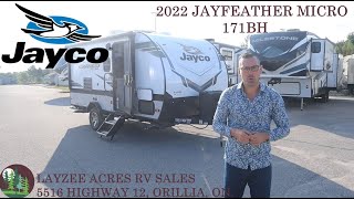 2022 Jayco Jayfeather Micro 171BH  Layzee Acres RV Sales [upl. by Letnuahc]