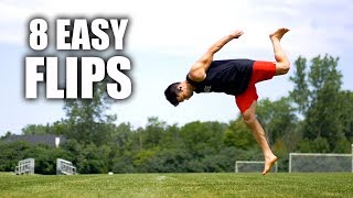 8 Flips Anyone Can Learn At Home  By Turning A CartWheel into The Flip [upl. by Darwen525]