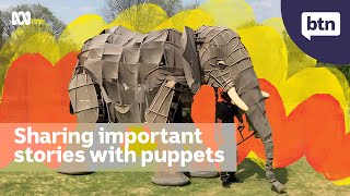 WOMAdelaides Elephant Puppets by Handspring  Behind the News [upl. by Syl]