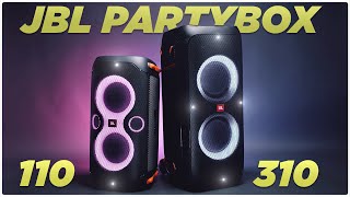 JBL Partybox 110 vs 310  Wie gut schlägt sich die Neue  Bass Test [upl. by Lerim]