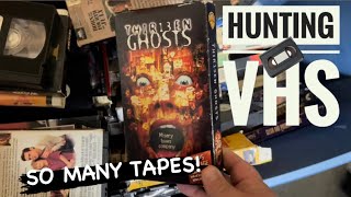 This Flea Market Was Full Of Tapes Hunting VHS…80’s Nostalgia Horror Action Weird Stuff [upl. by Derfiniw]