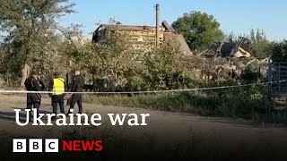 Children injured in deadly Russian attack on Ukraine  BBC News [upl. by Eicarg]