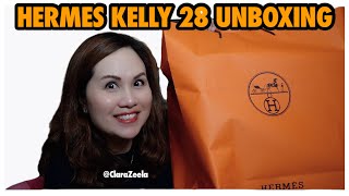 Hermes Kelly 28 UnBoxing [upl. by Tenner]