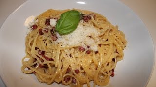 Spaghetti Carbonara  selber machen  nach einem italienischem Rezept  Kochnoob [upl. by Nrehtac14]