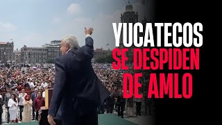 Yucatecos se despiden de AMLO [upl. by Natsrik309]