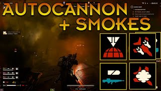 Helldivers 2  the autocannon goes great with smokes Helldive [upl. by Eelanna350]