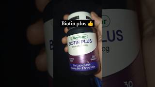 Biotin plus for hair growth and nails 💅👍nutrition beauty haircare food bodycare viralshorts [upl. by Starlin]