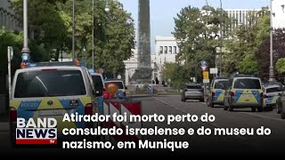 Atirador é morto pela polícia em Munique na Alemanha l BandNews TV [upl. by Leksehc196]