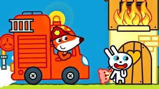 Pango Storytime Fire Trucks  Videos For Children [upl. by Noiram]