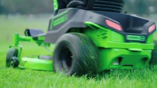 GREENWORKS 60V Pro 42” Zero Turn Lawnmower [upl. by Yalcrab271]