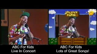 ABC For Kids Live In Concert Jollity Farm Comparision [upl. by Welsh]