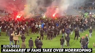 HAMMARBY IF FANS TAKE OVER NORRKOPING  Norrkoping vs Hammarby IF 11112023 [upl. by Adlei934]