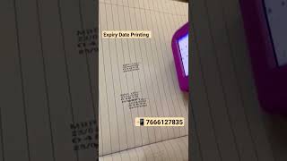 📆Expiry Date Printing Machine  Batch Coding Machine  Barcode logo Printing MFG printing Machine 🖨️ [upl. by Annenn]