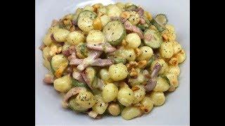 GNOCCHETTI CON ZUCCHINE SPECK E ROBIOLA CUCINANDOMELAGODO [upl. by Anela]