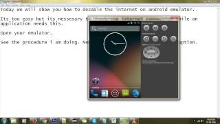 How to Disable and enable the internet Wifi and Bluetooth on Android Emulator [upl. by Abate186]