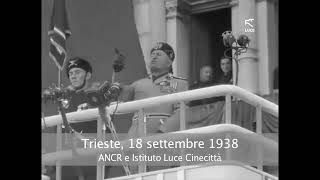 Il discorso di Mussolini a Trieste del 18 settembre 1938 [upl. by Niai]