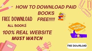 Best Site To Download Paid Books For Free 😍 100  Real Website [upl. by Akzseinga]